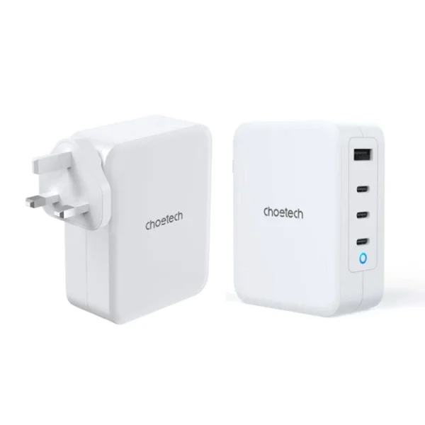Choetech PD 130W Gan 4 Port Wall Charger PD6001 White