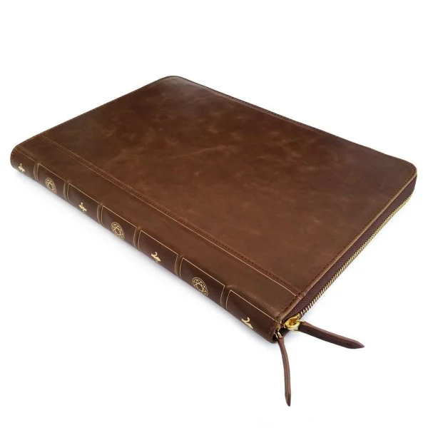 VINTAGE PU MAC CASE 13 BROWN